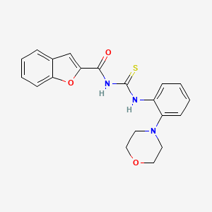 N-({[2-(4-morpholinyl)phenyl]amino}carbonothioyl)-1-benzofuran-2-carboxamide