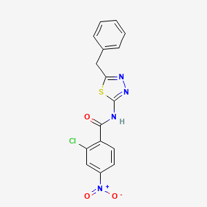 N-(5-benzyl-1,3,4-thiadiazol-2-yl)-2-chloro-4-nitrobenzamide