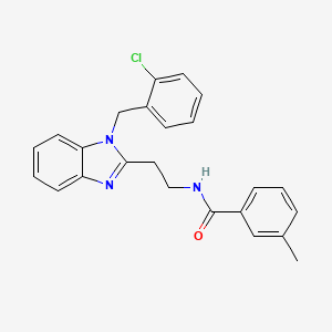 N-{2-[1-(2-chlorobenzyl)-1H-benzimidazol-2-yl]ethyl}-3-methylbenzamide