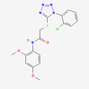 2-[1-(2-chlorophenyl)tetrazol-5-yl]sulfanyl-N-(2,4-dimethoxyphenyl)acetamide