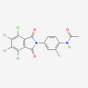 N-[2-methyl-4-(4,5,6,7-tetrachloro-1,3-dioxoisoindol-2-yl)phenyl]acetamide