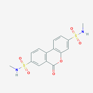 N,N'-dimethyl-6-oxo-6H-benzo[c]chromene-3,8-disulfonamide