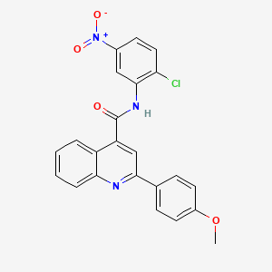 N-(2-chloro-5-nitrophenyl)-2-(4-methoxyphenyl)quinoline-4-carboxamide