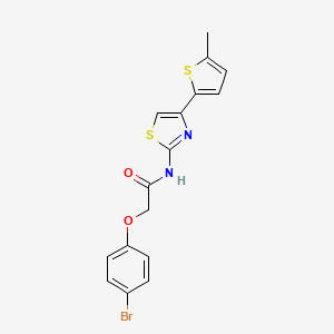 2-(4-BROMOPHENOXY)-N-[4-(5-METHYLTHIOPHEN-2-YL)-13-THIAZOL-2-YL]ACETAMIDE