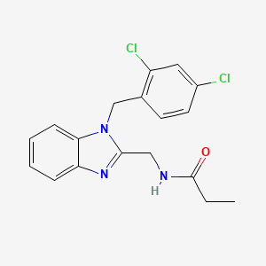 N-({1-[(2,4-DICHLOROPHENYL)METHYL]-1H-1,3-BENZODIAZOL-2-YL}METHYL)PROPANAMIDE