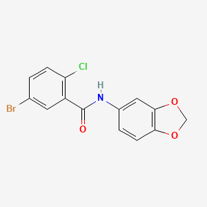 N-(1,3-benzodioxol-5-yl)-5-bromo-2-chlorobenzamide