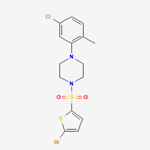 1-[(5-bromo-2-thienyl)sulfonyl]-4-(5-chloro-2-methylphenyl)piperazine