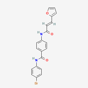 N-(4-bromophenyl)-4-{[3-(2-furyl)acryloyl]amino}benzamide