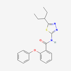 N-[5-(pentan-3-yl)-1,3,4-thiadiazol-2-yl]-2-phenoxybenzamide