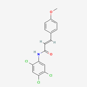 molecular formula C16H12Cl3NO2 B3521293 3-(4-methoxyphenyl)-N-(2,4,5-trichlorophenyl)acrylamide 