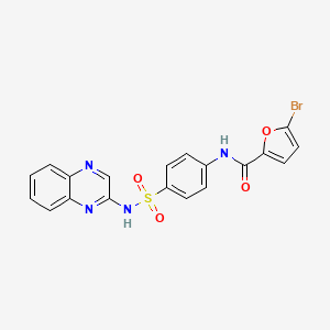 5-bromo-N-{4-[(2-quinoxalinylamino)sulfonyl]phenyl}-2-furamide