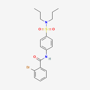 2-bromo-N-[4-(dipropylsulfamoyl)phenyl]benzamide