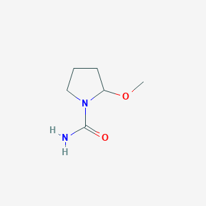 molecular formula C6H12N2O2 B035214 2-Methoxypyrrolidine-1-carboxamide CAS No. 103772-04-9