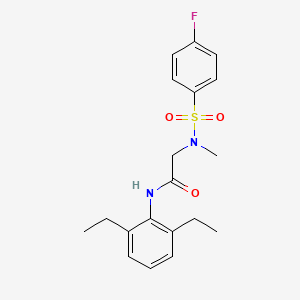 N-(2,6-diethylphenyl)-N~2~-[(4-fluorophenyl)sulfonyl]-N~2~-methylglycinamide