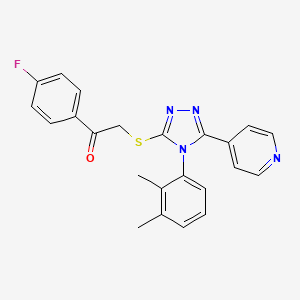 2-{[4-(2,3-dimethylphenyl)-5-(4-pyridinyl)-4H-1,2,4-triazol-3-yl]thio}-1-(4-fluorophenyl)ethanone