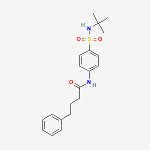 N-[4-(tert-butylsulfamoyl)phenyl]-4-phenylbutanamide