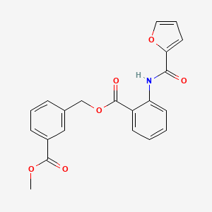 3-(methoxycarbonyl)benzyl 2-(2-furoylamino)benzoate