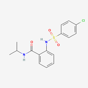 2-{[(4-chlorophenyl)sulfonyl]amino}-N-isopropylbenzamide