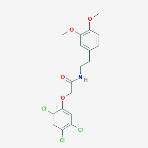 N-[2-(3,4-dimethoxyphenyl)ethyl]-2-(2,4,5-trichlorophenoxy)acetamide