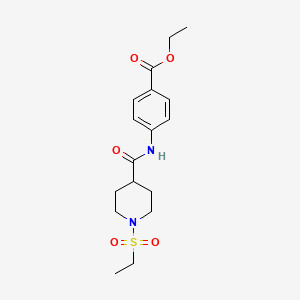 ethyl 4-({[1-(ethylsulfonyl)-4-piperidinyl]carbonyl}amino)benzoate