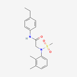 N~2~-(2,3-dimethylphenyl)-N-(4-ethylphenyl)-N~2~-(methylsulfonyl)glycinamide