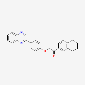 2-[4-(2-Quinoxalinyl)phenoxy]-1-(5,6,7,8-tetrahydro-2-naphthalenyl)-1-ethanone