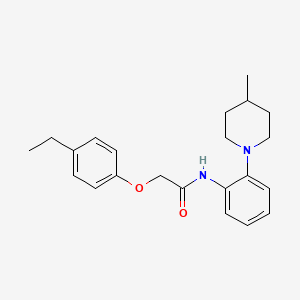 2-(4-ethylphenoxy)-N-[2-(4-methylpiperidin-1-yl)phenyl]acetamide