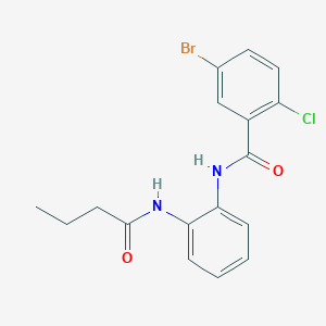 molecular formula C17H16BrClN2O2 B3521595 5-bromo-N-[2-(butyrylamino)phenyl]-2-chlorobenzamide 