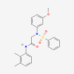 molecular formula C23H24N2O4S B3521599 N~1~-(2,3-dimethylphenyl)-N~2~-(3-methoxyphenyl)-N~2~-(phenylsulfonyl)glycinamide 