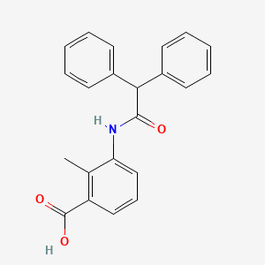 molecular formula C22H19NO3 B3521607 3-[(diphenylacetyl)amino]-2-methylbenzoic acid 