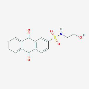 N-(2-hydroxyethyl)-9,10-dioxo-9,10-dihydroanthracene-2-sulfonamide