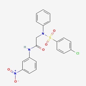 N~2~-[(4-chlorophenyl)sulfonyl]-N~1~-(3-nitrophenyl)-N~2~-phenylglycinamide