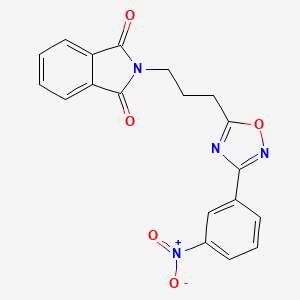 2-{3-[3-(3-nitrophenyl)-1,2,4-oxadiazol-5-yl]propyl}-1H-isoindole-1,3(2H)-dione