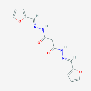 N,N'-bis[(E)-furan-2-ylmethylideneamino]propanediamide