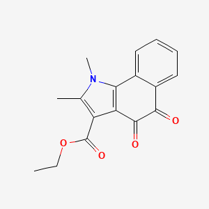 1,2-Dimethyl-3-ethoxycarbonyl-4,5-dihydrobenz[g]indol-4,5-dione