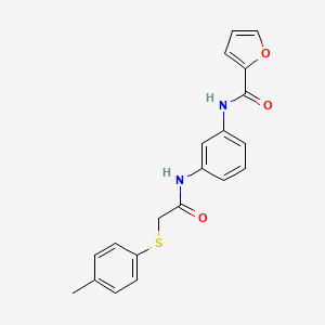 N-[3-({2-[(4-methylphenyl)thio]acetyl}amino)phenyl]-2-furamide