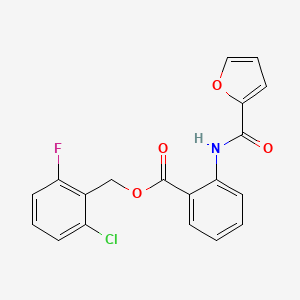 2-chloro-6-fluorobenzyl 2-(2-furoylamino)benzoate