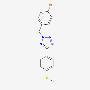 molecular formula C15H13BrN4S B3521752 2-(4-bromobenzyl)-5-[4-(methylthio)phenyl]-2H-tetrazole 