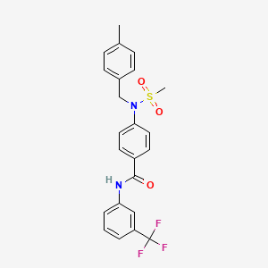 4-[(4-methylbenzyl)(methylsulfonyl)amino]-N-[3-(trifluoromethyl)phenyl]benzamide