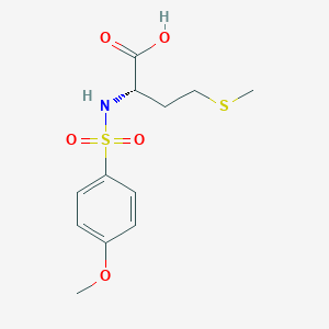 (2S)-2-[(4-methoxyphenyl)sulfonylamino]-4-methylsulfanylbutanoic acid