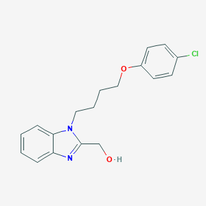 {1-[4-(4-chlorophenoxy)butyl]-1H-benzimidazol-2-yl}methanol