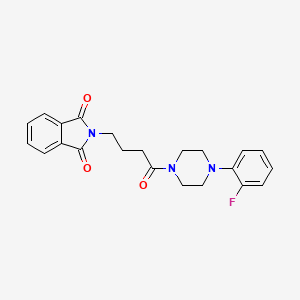 2-{4-[4-(2-fluorophenyl)-1-piperazinyl]-4-oxobutyl}-1H-isoindole-1,3(2H)-dione