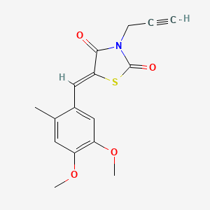 5-(4,5-dimethoxy-2-methylbenzylidene)-3-(2-propyn-1-yl)-1,3-thiazolidine-2,4-dione