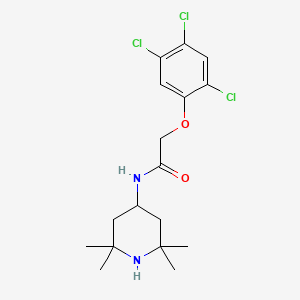 molecular formula C17H23Cl3N2O2 B3521884 N-(2,2,6,6-tetramethylpiperidin-4-yl)-2-(2,4,5-trichlorophenoxy)acetamide 