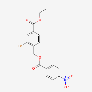 ethyl 3-bromo-4-{[(4-nitrobenzoyl)oxy]methyl}benzoate