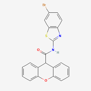 N-(6-bromo-1,3-benzothiazol-2-yl)-9H-xanthene-9-carboxamide