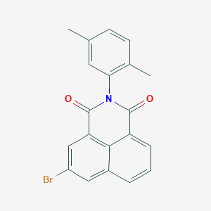 molecular formula C20H14BrNO2 B3521937 5-bromo-2-(2,5-dimethylphenyl)-1H-benzo[de]isoquinoline-1,3(2H)-dione 