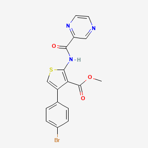 Methyl 4-(4-bromophenyl)-2-(pyrazine-2-carbonylamino)thiophene-3-carboxylate