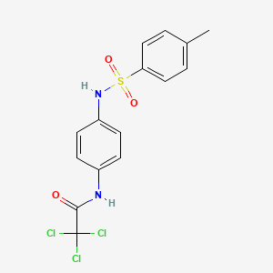 2,2,2-trichloro-N-(4-{[(4-methylphenyl)sulfonyl]amino}phenyl)acetamide