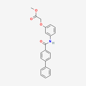 Methyl {3-[(biphenyl-4-ylcarbonyl)amino]phenoxy}acetate